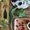 SUN SERUM Our Sun Serum is ideally applied both before and after time spent in the sun, as it features whole plant extracts that address both prevention and repair through the use of antioxidant-dense and anti-inflammatory botanicals. Whole plants rich in carotenoids, resveratrol, flavonoids, polyphenols, and essential fatty acids are blended mindfully to help prevent UV damage.Â